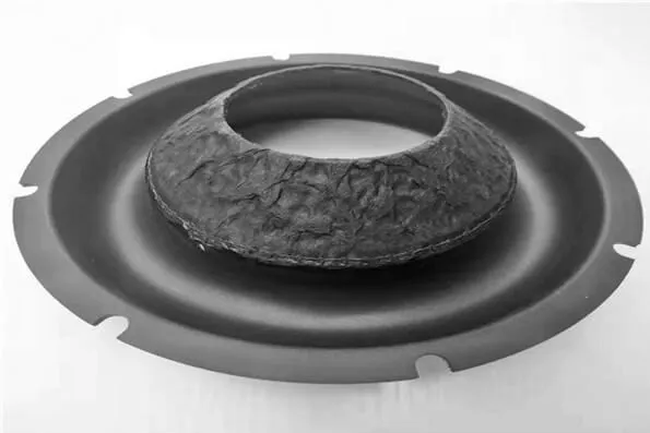 10" Big Roll Foam Surround Subwoofer Cone 3" VCID (Black Stitch)