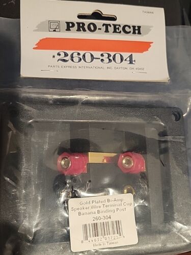 Parts Express Bi-Amp Speaker Wire Terminal Cup Binding Post